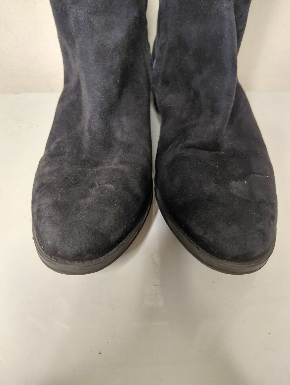 Sam Edelman Black Over-the-Knee Suede Stretch Boots Size 7.5 - Picture 4 of 11